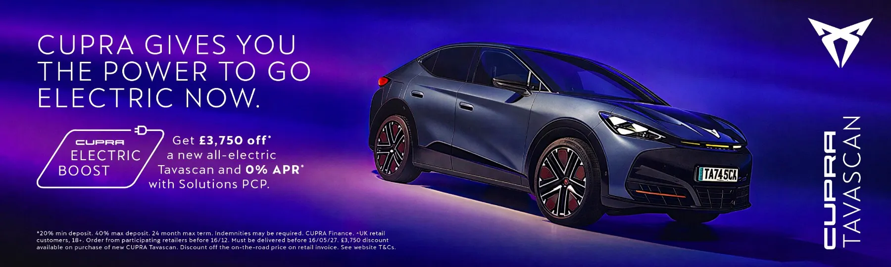 New CUPRA Tavascan New Car Offer
