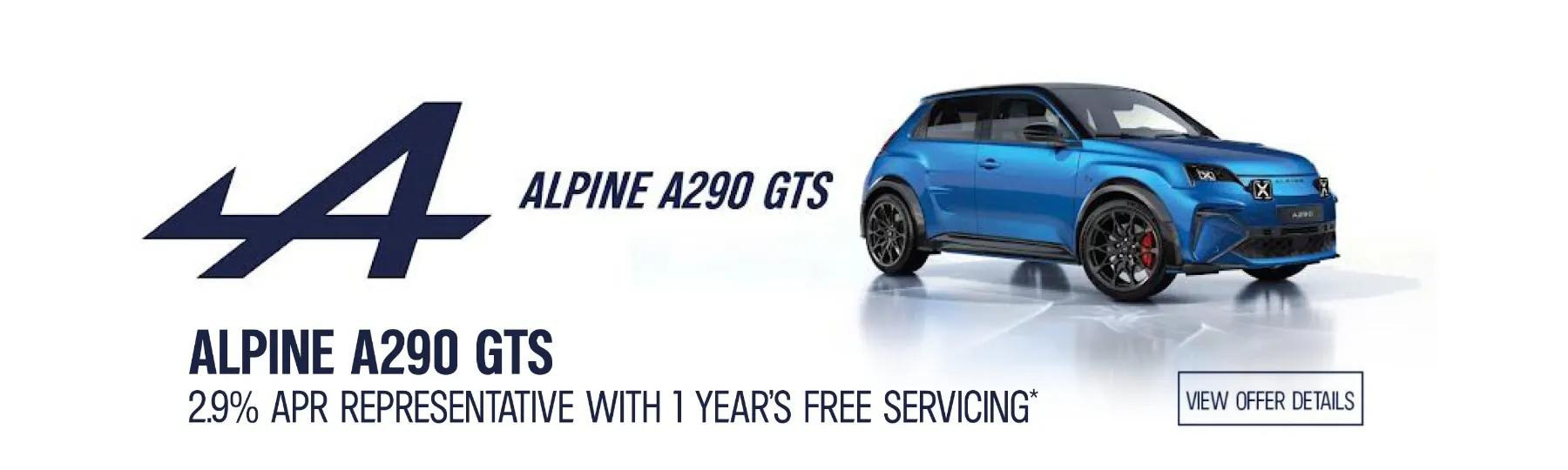 ALPINE A290 New Car Offer