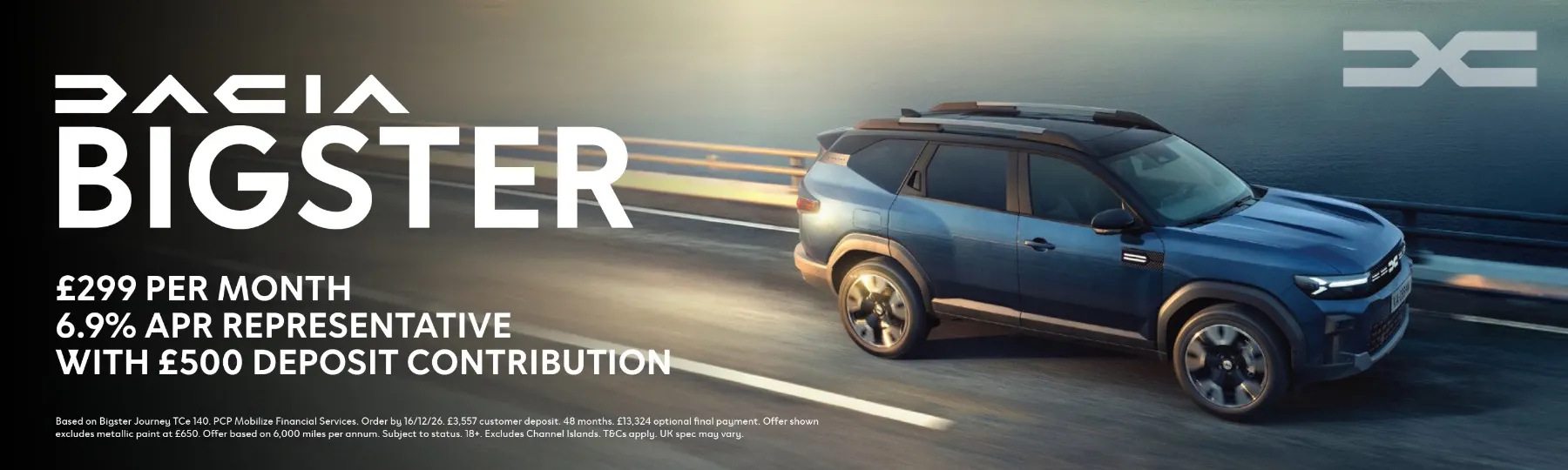 DACIA BIGSTER New Car Offer