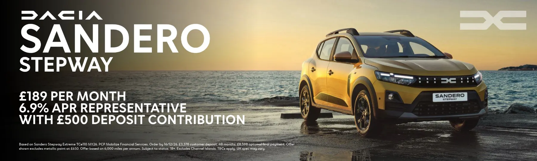 NEW DACIA SANDERO STEPWAY New Car Offer