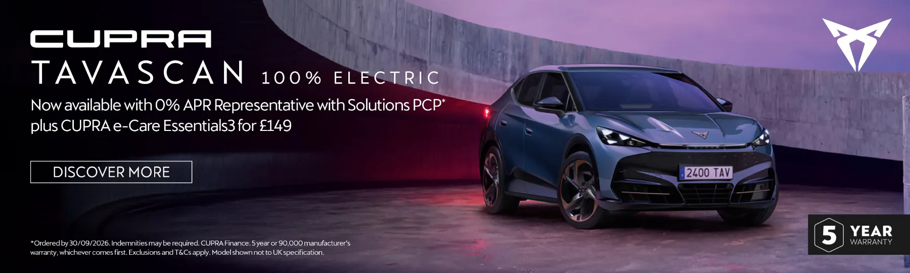 New CUPRA Tavascan New Car Offer