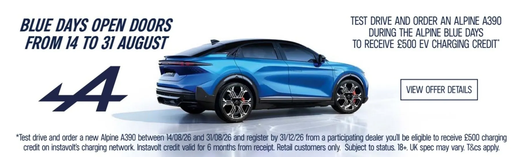 alpine  New Car Offer